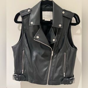 Anthropologie Cropped Moto Vest